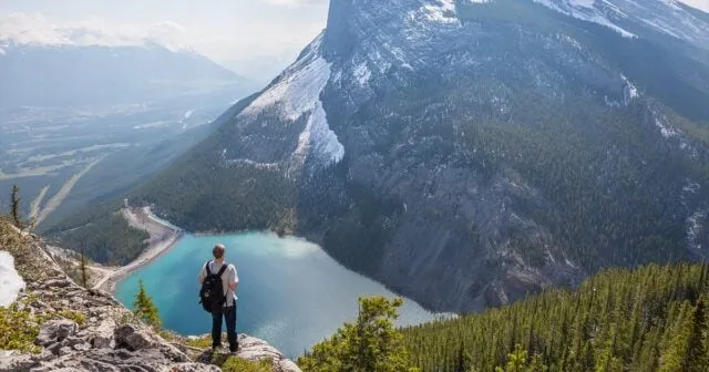 Hiking in BC — stop to look around