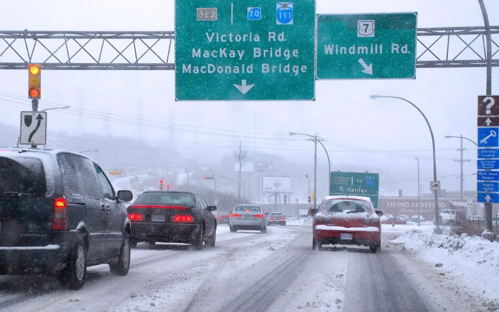 Winter driving in Canada