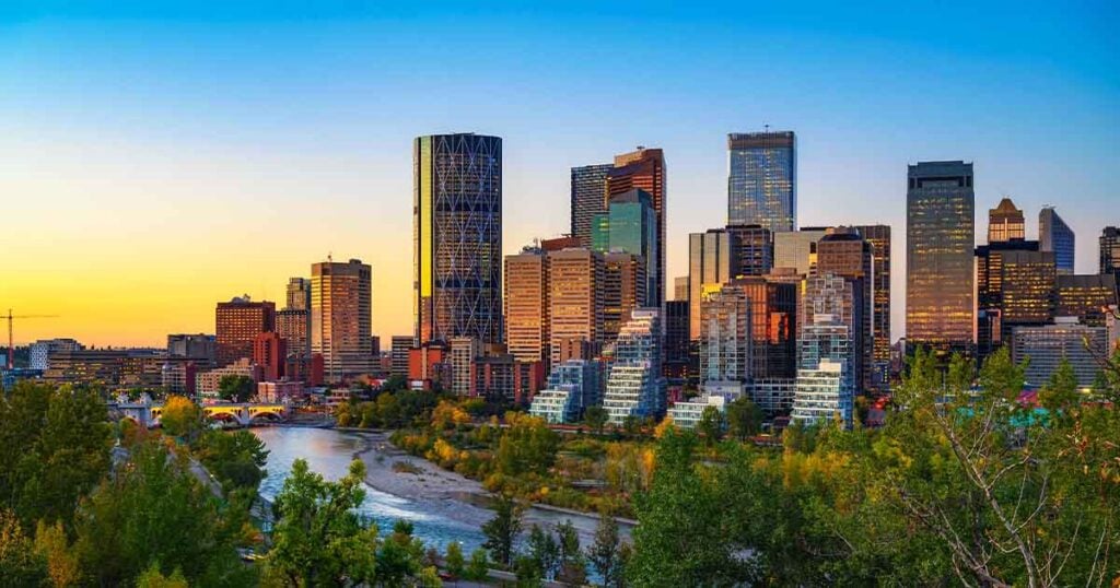 Skyline of the city of Calgary