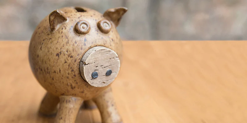 Ceramic piggy bank