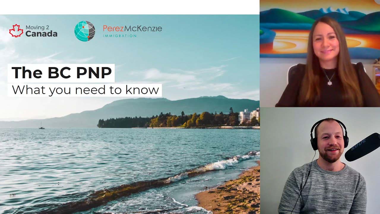 Video thumbnail for a webinar on the BC PNP