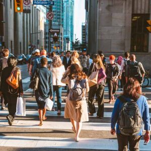 cover letter for pr application canada Crowd of people crossing the street in downtown Toronto