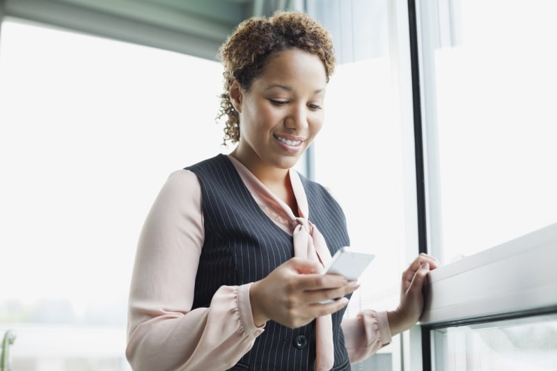 Woman on her phone