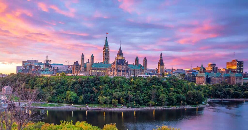 Ottawa at sunset