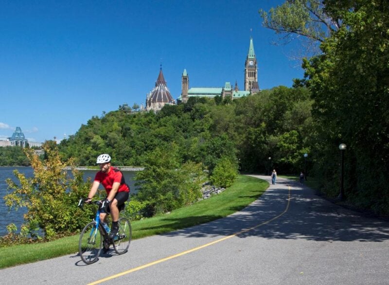 Cyclist in Ottawa