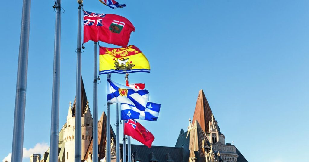 Canadian provincial flags