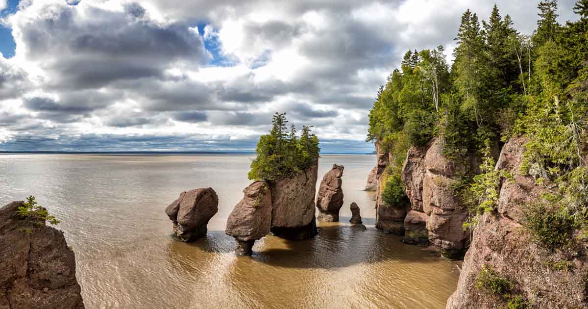 Bay of Fundy at high tide.