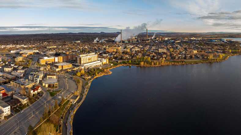 The happiest Canadian city Rouyn-Noranda in Abitibi-Témiscamingue, Quebec