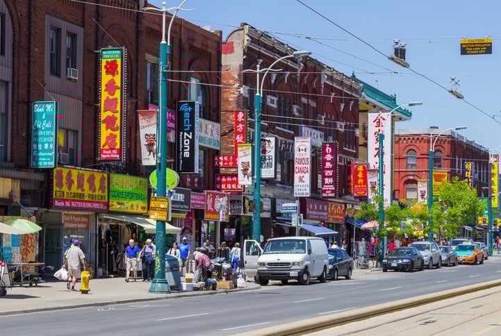 Spadina Avenue in Chinatown Toronto