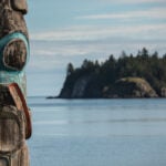 Totem poles in the British Columbia island of Haida Gwaii.  Haida poles, some of which are 300+ years old.