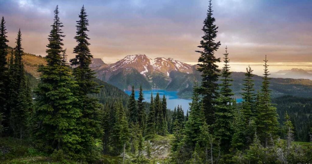 Canadian landscape in the Rocky Mountains