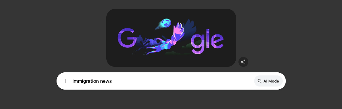 searching Immigration news on Google