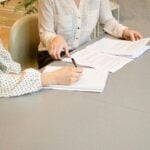 two people doing a consultation
